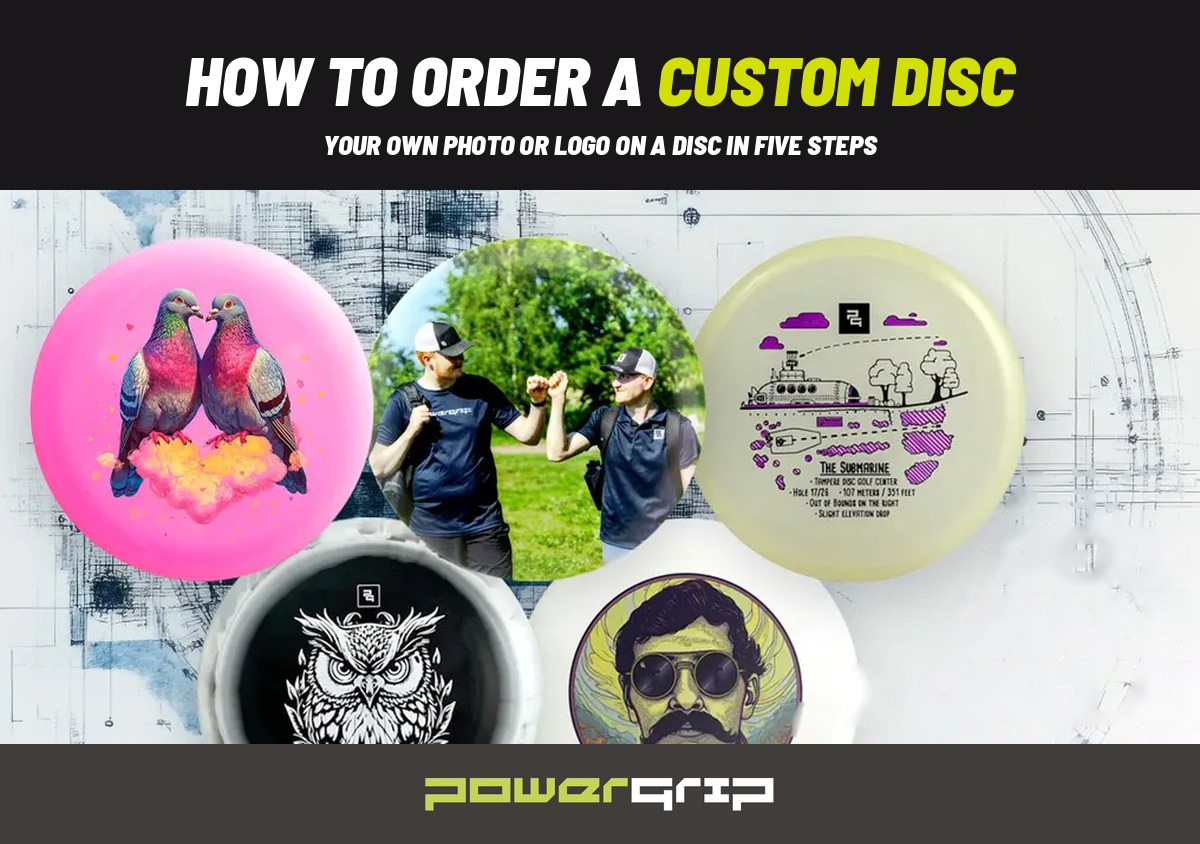 How to order a custom disc golf disc from Powergrip