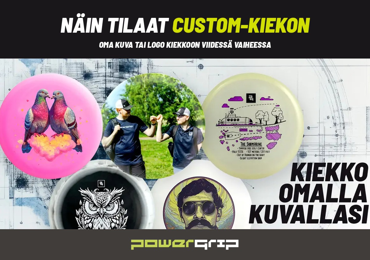 Näin tilaat custom-kiekon omalla kuvalla – 5 vaihetta