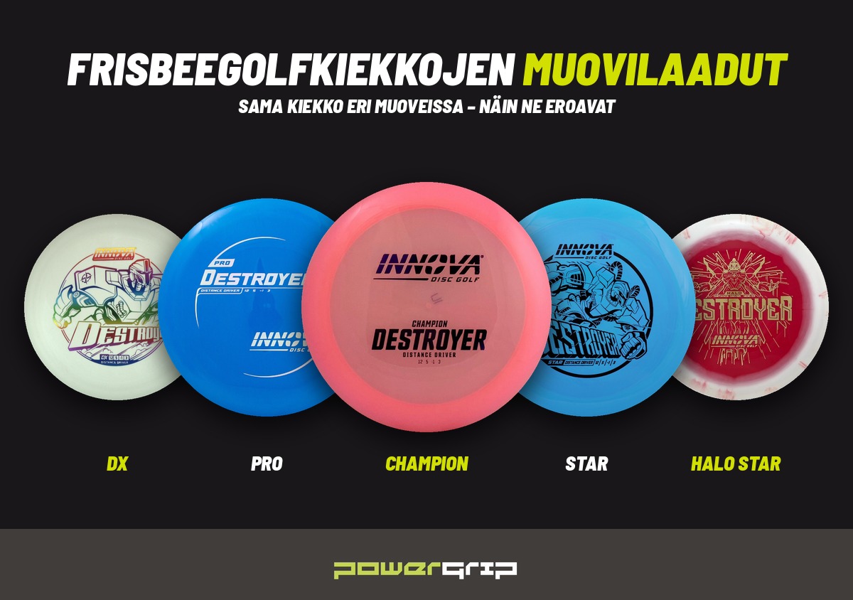 Frisbeegolfkiekkojen muovilaadut: opas valmistajien muoveihin ja oikean muovin valintaan